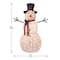 60" Crystal Snowman Decoration, Warm White LED Lights